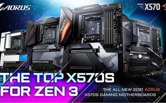 GIGABYTE giới thiệu dòng bo mạch chủ AMD X570S với khả năng tản nhiệt siêu yên tĩnh