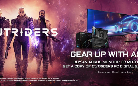GIGABYTE hợp tác với SQUARE ENIX ra mắt Game Outriders