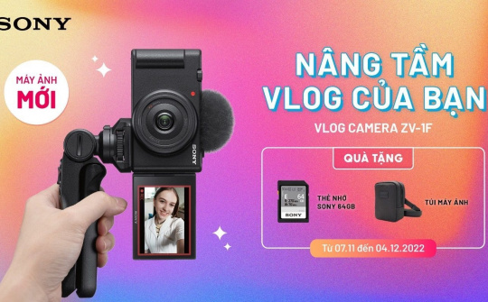 Máy quay Sony V-1F lên kệ tại Việt Nam, giá 14 triệu đồng