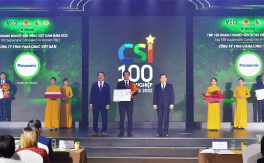 Panasonic Việt Nam được vinh danh trong Top 100 Doanh nghiệp Bền vững