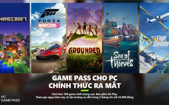 PC Game Pass ra mắt tại Việt Nam, phí dùng thử chỉ gần 25 nghìn đồng cho 3 tháng đầu