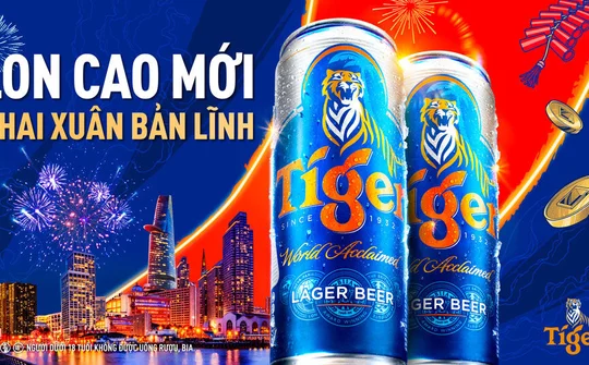 Tiger Beer ra mắt Tiger Lon Cao cùng thông điệp Khai Xuân Bản Lĩnh