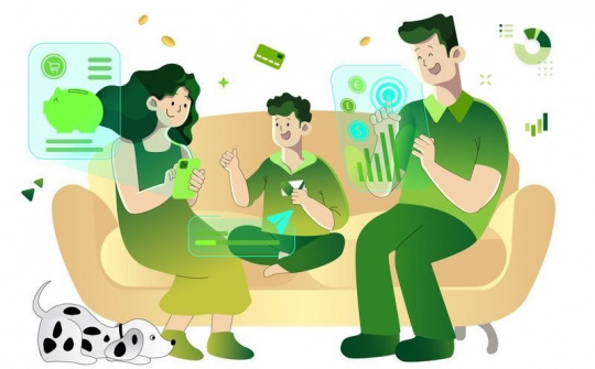 Miễn phí phát hành thẻ phụ đối với gói gia đình VCB Family