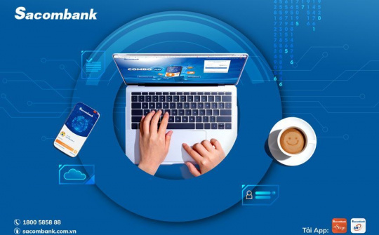 Sacombank nâng cấp tiện ích ngân hàng điện tử