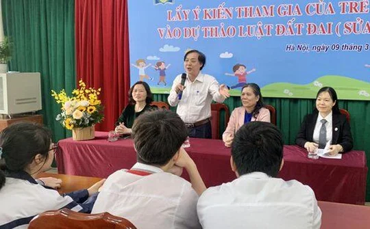 Mạng xã hội xôn xao việc "lấy ý kiến trẻ em vào Dự thảo Luật Đất đai"