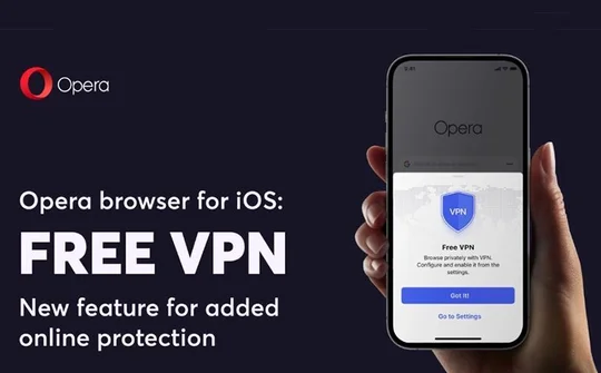 Opera cho iPhone đã có thêm tính năng tích hợp VPN miễn phí