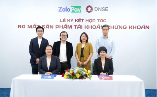 ZaloPay hợp tác DNSE để trở thành ví điện tử hỗ trợ đầu tư chứng khoán