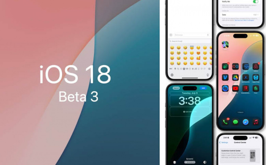 iOS 18 beta 3 ra mắt với nhiều tính năng mới