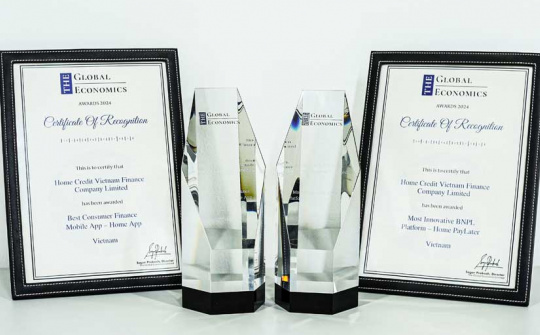 Home Credit đạt cú đúp giải thưởng tại The Global Economics Awards 2024