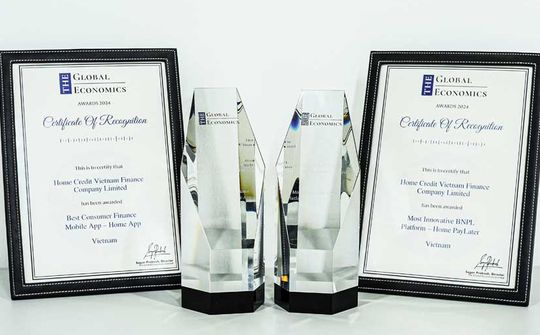 Home Credit đạt cú đúp giải thưởng tại The Global Economics Awards 2024