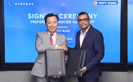 VinFast hợp tác với HDFC Bank cung cấp giải pháp tài chính cho xe điện