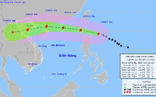 Bão RAGASA hoàn lưu rất rộng, sắp đạt cấp siêu bão