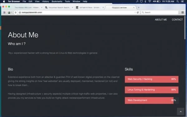 Khám phá thế giới ngầm dark web