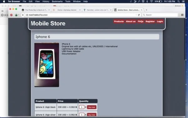Khám phá thế giới ngầm dark web