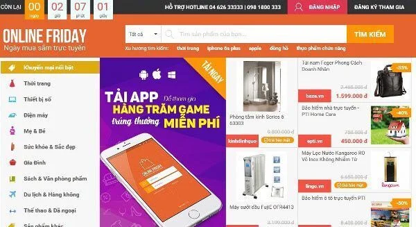 ngày mua sắm trực tuyến, thương mại điện tử, online friday, mua hàng qua mạng, khuyến mãi