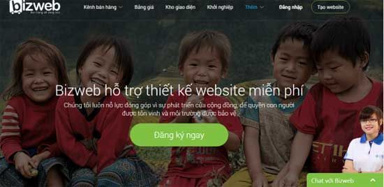 hoạt động xã hội, miễn phí, website, bizweb, công ty CP Công nghệ DKT, xây dựng website, thiết kế website,