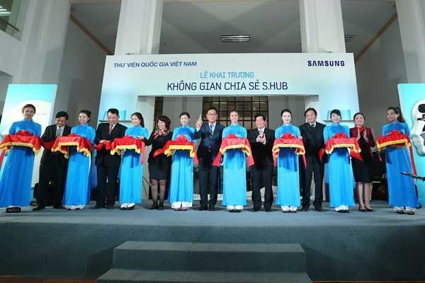  Samsung, Samsung Việt Nam, Samsung Vina, S.hub, Thư viện quốc gia, Thư viện số, Không gian chia sẻ S.hub, 