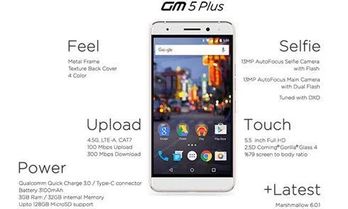 Phablet Android One cầu hình tầm trung, giá 300 USD