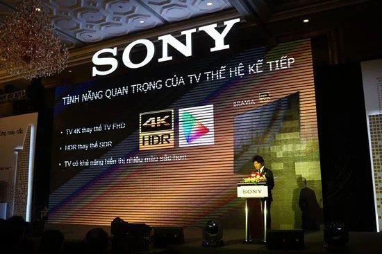 Sony mang TV BRAVIA 4K HDR đến Việt Nam