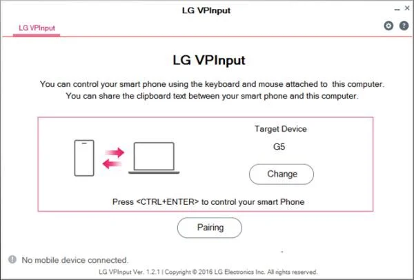 Ứng dụng của LG giúp PC điều khiển smartphone