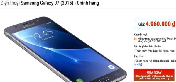 Galaxy A3 và J7 2016 giảm giá đón Galaxy J7 Prime