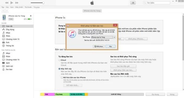 khôi phục mật khẩu màn hình khoá iPhone