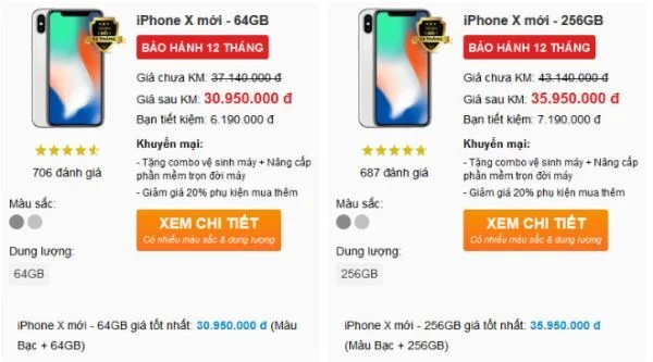 iPhone X tiếp tục giảm giá mạnh tại Việt Nam, còn 29,99 triệu đồng