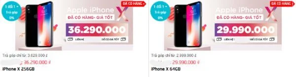 iphone x giam gia manh tai viet nam, tut moc 30 trieu dong hinh anh 1