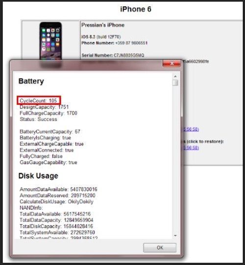 Kiểm tra tình trạng pin iPhone