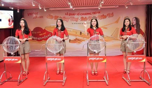 Vietjet quay số tìm người may mắn