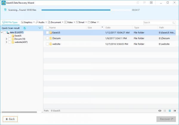 Phục hồi dữ liệu miễn phí với EaseUS Data Recovery