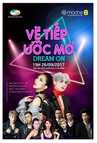Viettel, gương mặt đại diện, nhạc hội, Sơn Tùng M-TP, Đại nhạc hội Viettel 2017, Vẽ tiếp ước mơ, MochaZ,