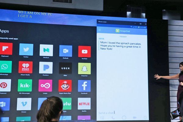 Windows 10 sẽ sớm phản chiếu màn hình điện thoại Android lên PC