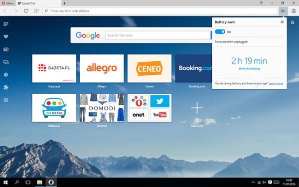 Opera 59 cho máy tính để bàn hỗ trợ thêm ví tiền ảo
