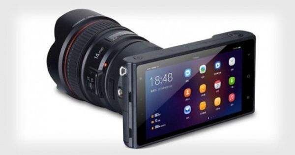 Mẫu camera không gương lật chạy Android của Yongnuo