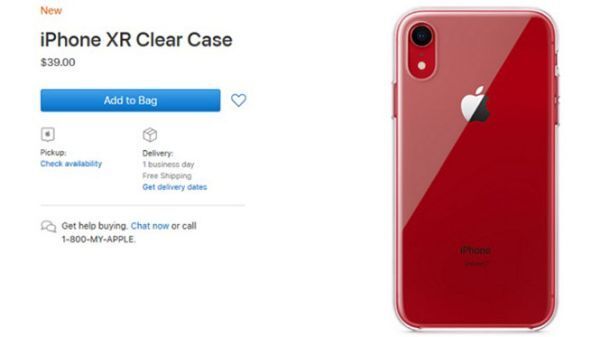 Apple phát hành vỏ bảo vệ trong suốt cho iPhone Xr