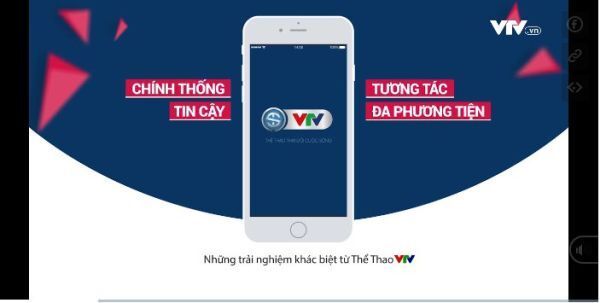 Ứng dụng dành riêng cho thể thao VTV Sports chính thức ra mắt