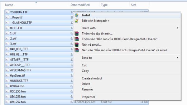[Thủ thuật] Tải và cài đặt 10.000 font chữ đã việt hóa