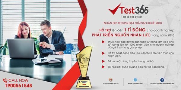 Test365 tài trợ doanh nghiệp Việt Nam phát triển nguồn nhân lực trong năm 2018