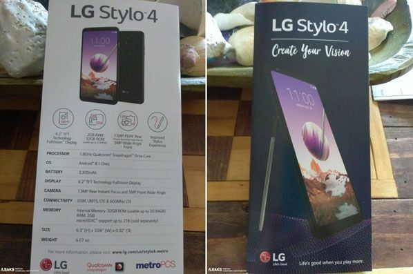 LG Stylo 4 rò rỉ loạt thông số hấp dẫn