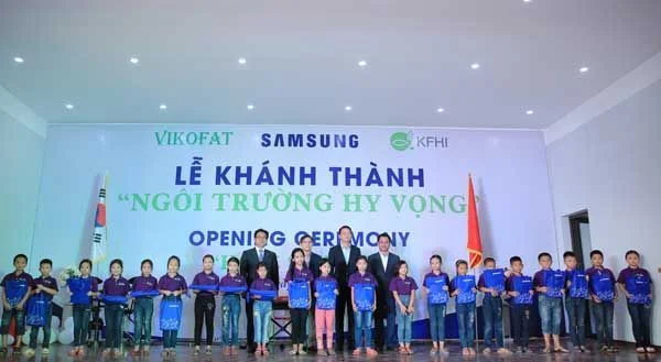 Samsung, hoạt động xã hội, Thái Nguyên, trách nhiệm xã hội doanh nghiệp, Samsung Hope School,