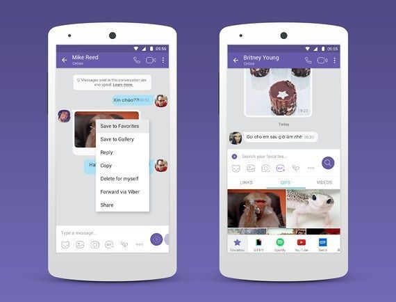 Viber công bố tiện ích trò chuyện mở rộng (chat extensions)