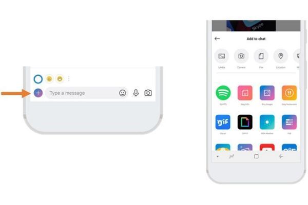Skype mobile vừa được tích hợp thêm tính năng Spotify Add-in