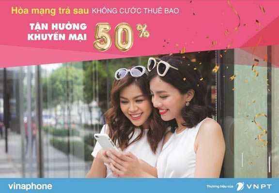 Miễn cước thuê bao, khuyến mại 50%, VinaPhone hút gấp đôi thuê bao trả sau