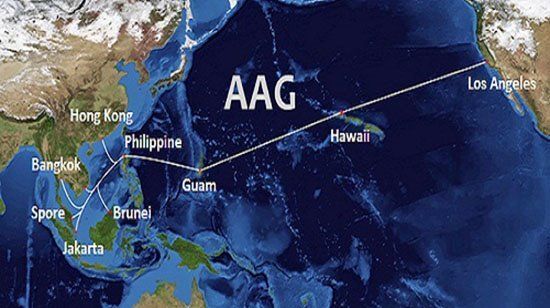 Tuyến cáp quang biển AAG đang gặp sự cố trên nhánh S1H