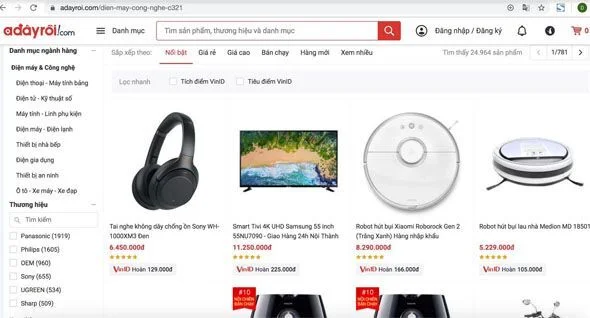 Adayroi! của Vingroup dừng hoạt động