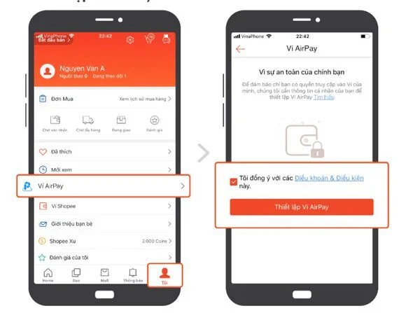thương mại điện tử, Ví điện tử, Shopee, thanh toán không tiền mặt, AirPay,