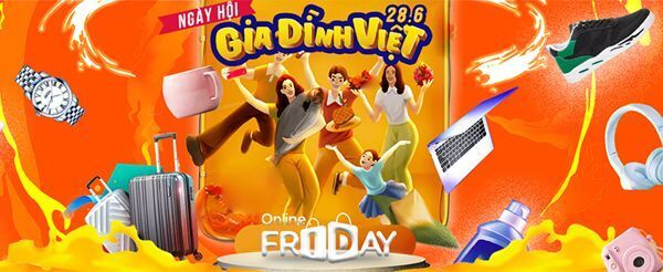 thương mại điện tử, mua hàng online, Online Friday, VECOM, Ngày hội Gia đình Việt,
