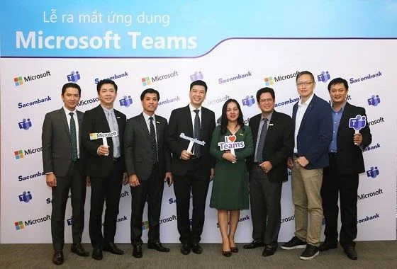 Sacombank ứng dụng Microsoft Teams số hóa môi trường làm việc