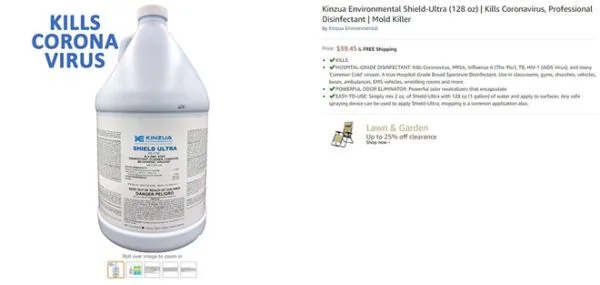 Amazon mạnh tay với sản phẩm tuyên bố sai về virus Corona mới